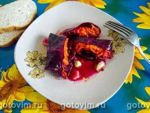 Закуска из красной капусты в маринаде