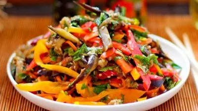Овощной салат «Баклажаны по-корейски»