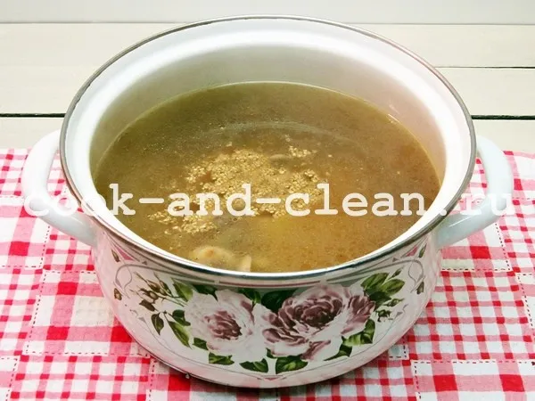 рецепт супа из шампиньонов фото