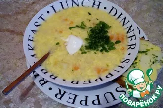 Рецепт: Картофельно-яичный суп на сале