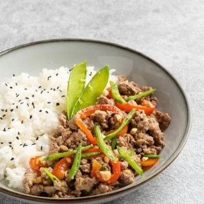 Рис с фаршем утки и овощами - рецепт с фото