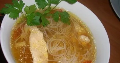 Суп китайский с лапшой быстро и вкусно