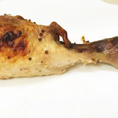 Запечённые куриные ножки в горчично-медовом маринаде - рецепт с фото