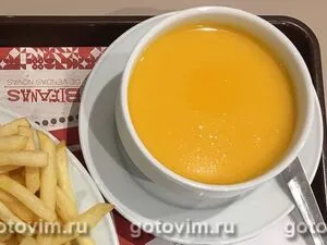 Суп-пюре из моркови со сливками 