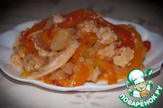 Рецепт: Мясо по-китайски в кисло-сладком соусе