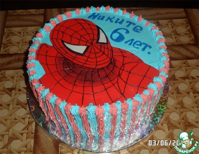 Рецепт: Торт Человек паук