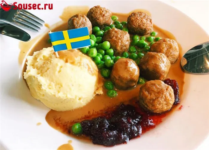 Шведские фрикадельки с соусом