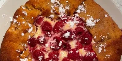 Кето пирог Галета с ягодным чизкейком