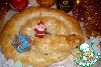 Рецепт: Пирог с курицей и ананасами Змея-2013