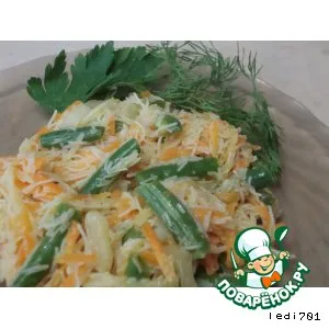 Рецепт: Салат из рисовой лапши