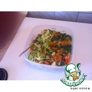 Рецепт: Салат с запеченной тыквой