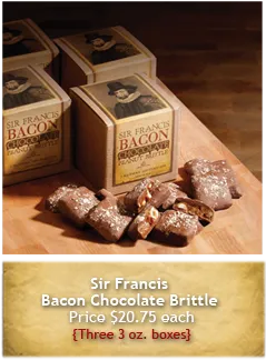 Sir Francis Bacon Chocolate бекон в шоколаде подарок на День Святого Валентина.