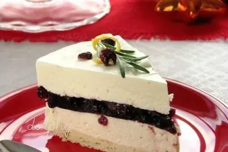 Рецепт: Торт-суфле с белым шоколадом и красным вином