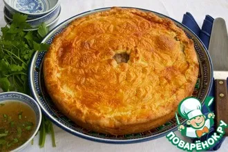 Рецепт: Татарский мясной пирог