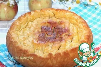 Рецепт: Пирог с картофелем и грибами в мультиварке