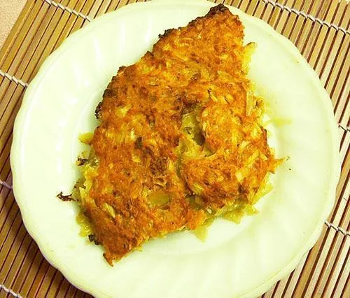 картофельная запеканка с лососевым фаршем