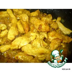 Рецепт: Курица в соусе карри Экспресс-вариант