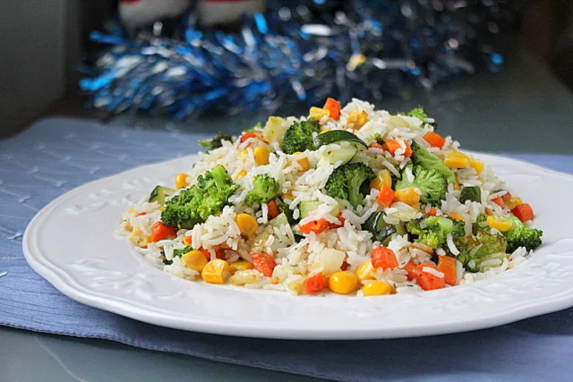 Рис с овощами - рецепт с пошаговыми фото