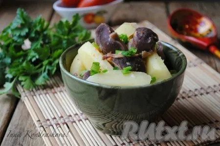 Рецепт куриных желудочков с картошкой
