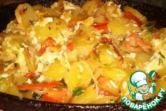 Рецепт: Жареный картофель по-азербайджански