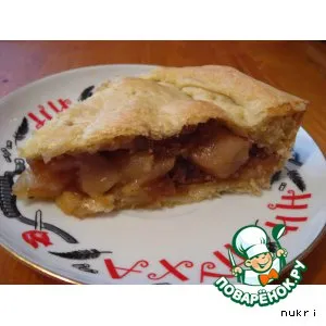 Рецепт: Американский яблочный пирог