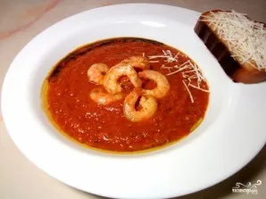 Быстрый томатный суп с креветками - фото шаг 5