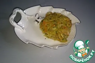 Рецепт: Постная запеканка из кабачка и картофеля
