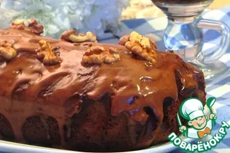Рецепт: Шоколадный пирог с грецким орехом