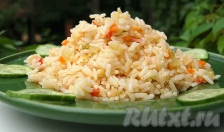 Как приготовить рис с овощами