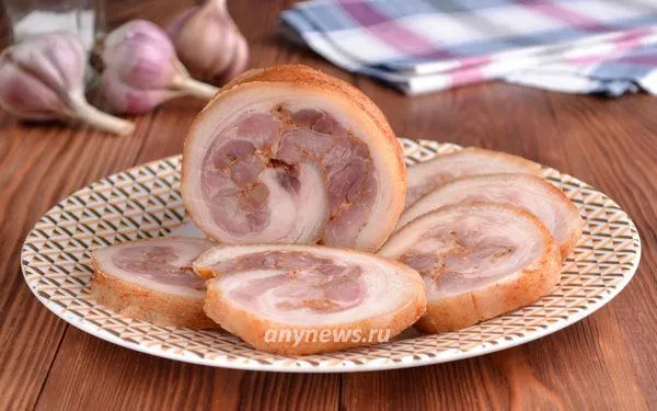 рулет из свиной рульки в духовке - рецепт с фото