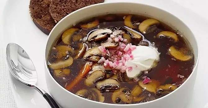 Рецепт супа из сушеных грибов
