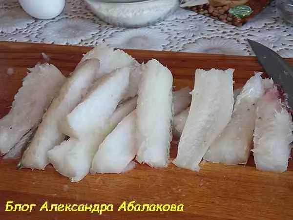 рыбные палочки из филе трески