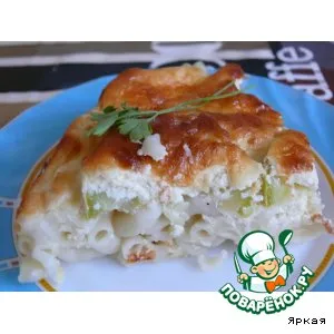 Рецепт: Запеканка с макаронами и овощами Летний каприз