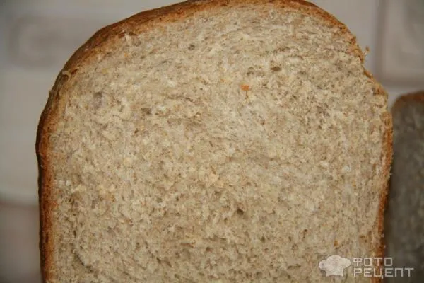 Рецепт Хлеб из цельнозерновой и пшеничной муки фото