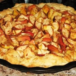 Постный пирог с яблоками - фото шаг 5