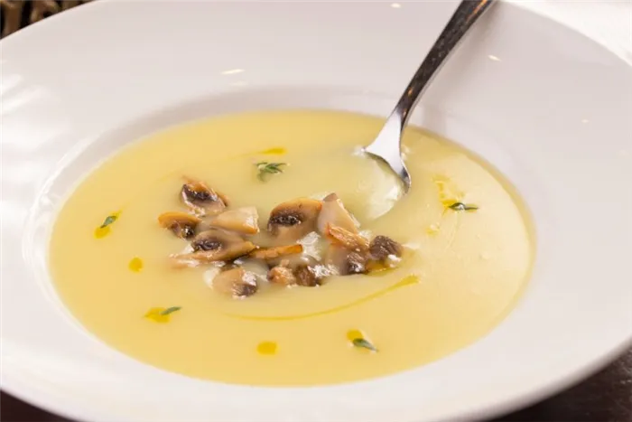 крем-суп из тыквы с грибами фото