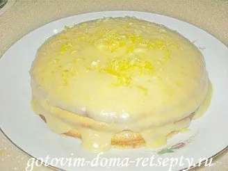 пирог с лимонным кремом