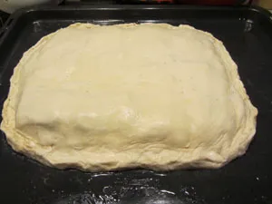 пирог перед запеканием