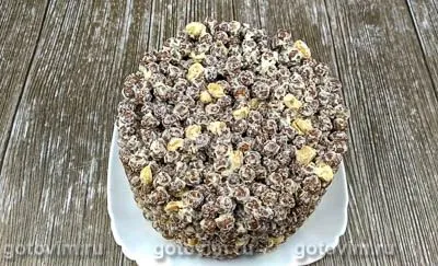 Торт из шоколадных шариков без выпечки, Шаг 03