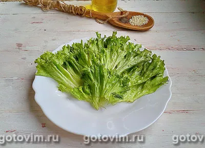 Тёплый салат из курицы с грибами и овощами, Шаг 07