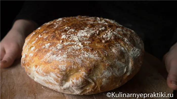 Домашний сырный хлеб без замеса