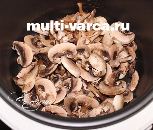 картошка с грибами в мультиварке, рецепт с фото