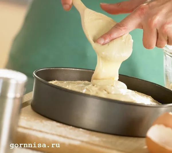 Универсальное тесто на кефире для заливных несладких пирогов - простой рецепт https://gornnisa.ru/ Готовое тесто