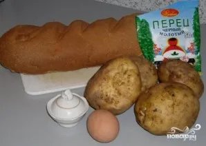 Гренки с картофелем - фото шаг 1