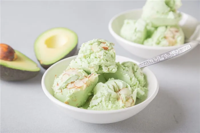 Домашнее мороженое из авокадо