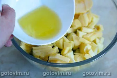 Салат с яблоком, сыром и свежим огурцом, Шаг 07