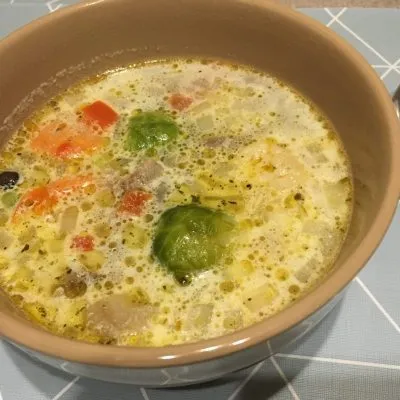 Сметанно-овощной суп с говядиной - рецепт с фото
