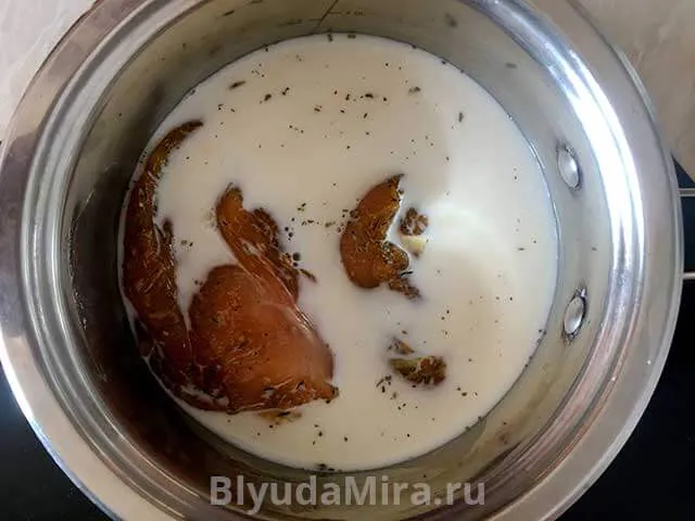Курица в молоке
