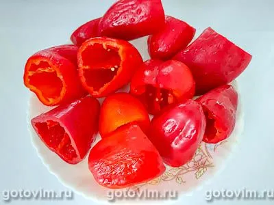 Фаршированный перец в томатно-сметанном соусе, Шаг 03