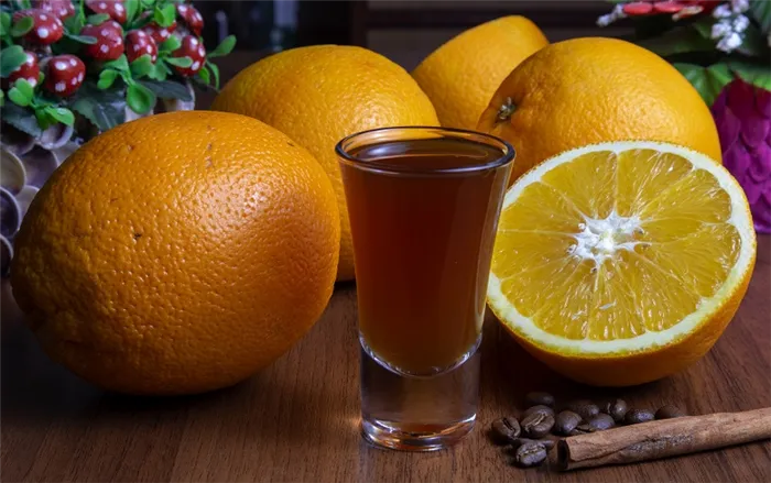 фото апельсиновой настойки с кофе